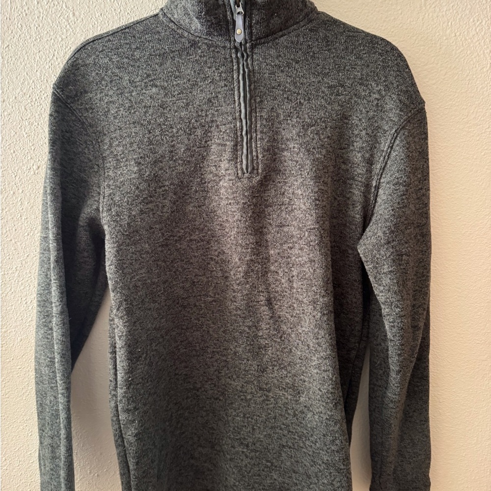 Haggar Charcoal Zip-Up Men's Sweater